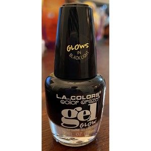 LA Colors Color Craze Gel Glows Nail Polish -13ml 0.44oz-  #331 Fallen Angel NEW